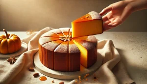 Torta de ahuyama recién horneada